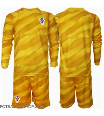 Chorvatsko Brankářské Dětské Domácí Dres ME 2024 Dlouhý Rukáv (+ trenýrky)